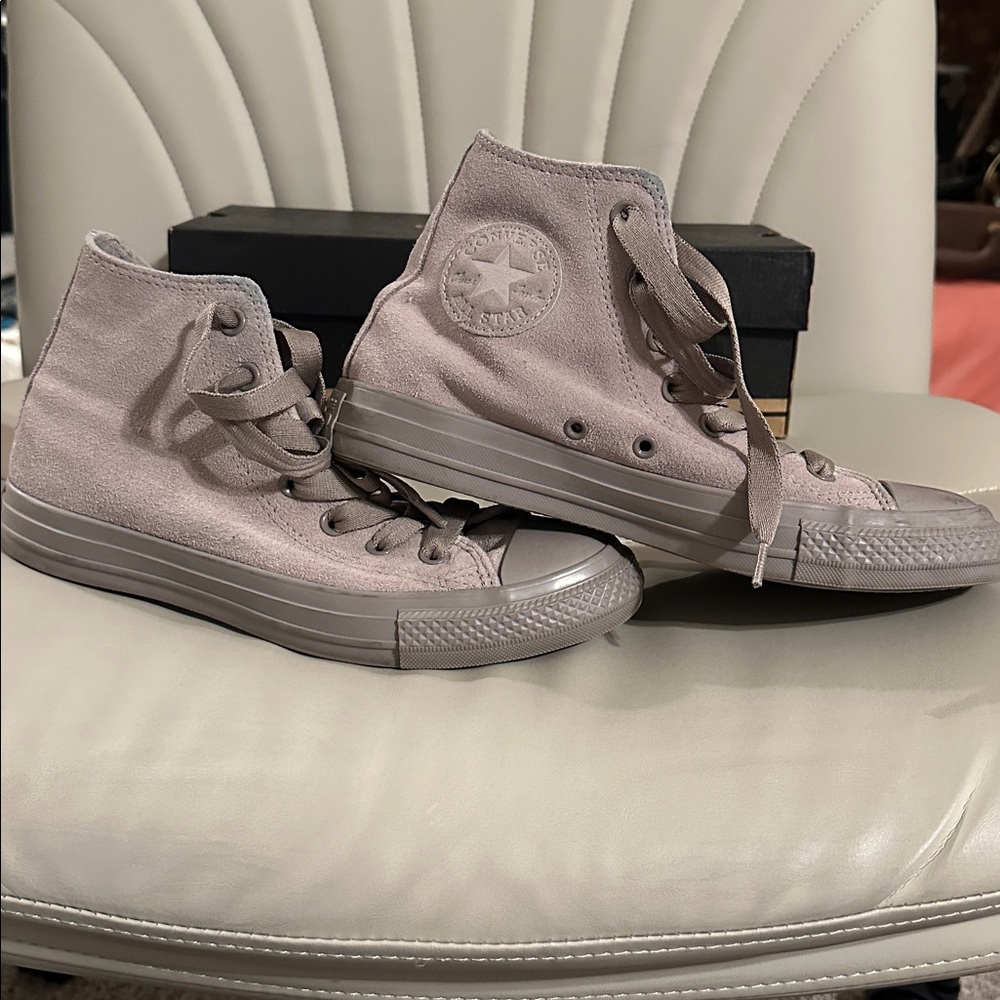 Converse Purple/Gray High-Top Sneakers - Picture 2 of 3
